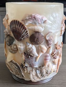 Ocean Themed Large Hollowed Candle
