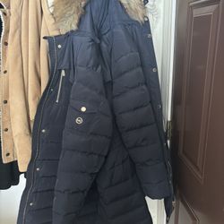 Brand New Navy Blue Michael Khors Winter Coat