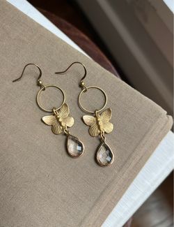 Butterfly Statement Earrings ( firm on price )
