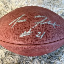 Jamar Fletcher Autographed Football With COA