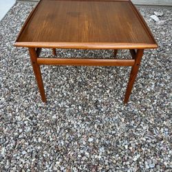 Danish Square Teak Coffee or Side Table by Inspired by Grete Jalk