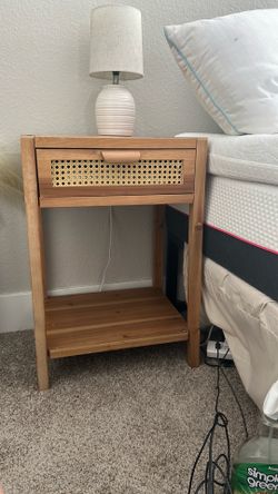 Rattan night stand