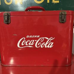 Coca Cola Airline Cooler Stainless Inside No Rust All Embossed 