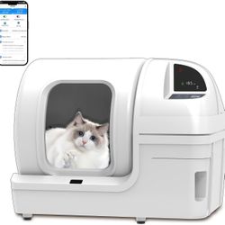 UPFAS Self-Cleaning Cat Litter Box - 100L Smart E67