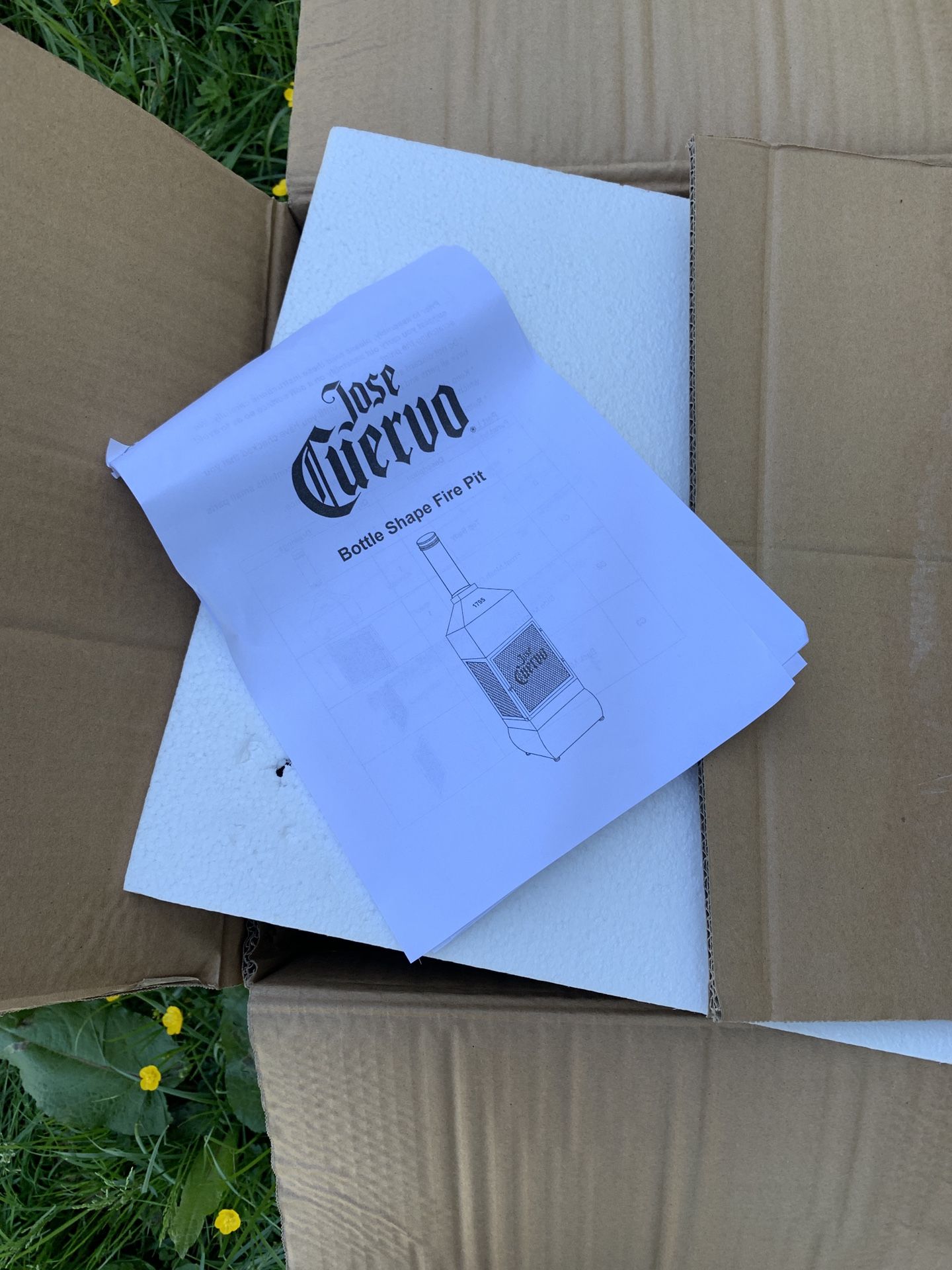 Jose Cuervo Bottle shape fire pit