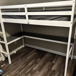 Loft bed with desk - twin