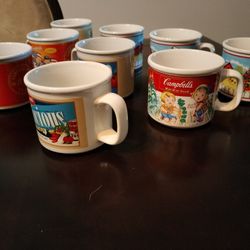 🔥 Vintage Campbell’s Collectible Soup Mugs – Set of 9! 🔥