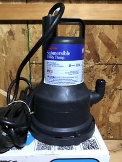 True Value Submersible 1/3 HP Utility Pump ……( Like New )