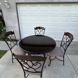 Round Dining Table 4 Chairs