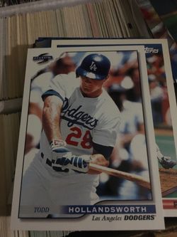 Baseball card Todd Hollansworth Dodgers