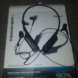 Audio-Technica Wireless Noise-Cancelling Headphones ATH-ANC40BT