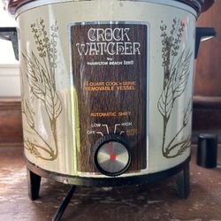Vintage Crock Watcher By Hamilton Beach