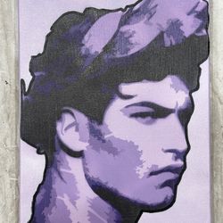 Original Handmade Graffiti Spray paint Art On Canvas