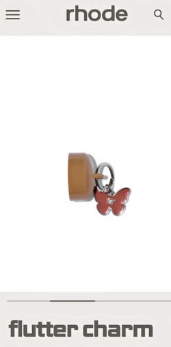 Rhode flutter charm