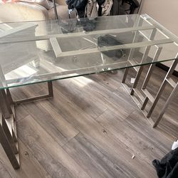 Ashley furniture glass desk