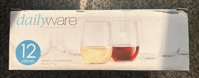 Stemless Wine Glasses (box of 12)