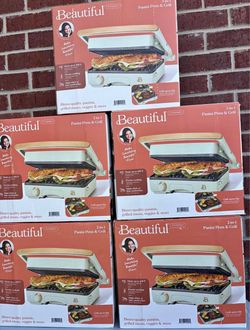 New! Beautiful 2-in-1 Panini Press & Grill