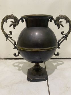 Vintage Bronze Urn