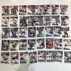 Lot Of 102 Pro Set NHL Hockey Cards