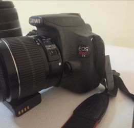 Canon Rebel T5 Camera with Lenses, Battery and Charger
