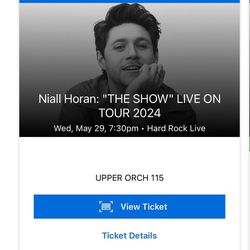 Niall Horan  Ticket Concert