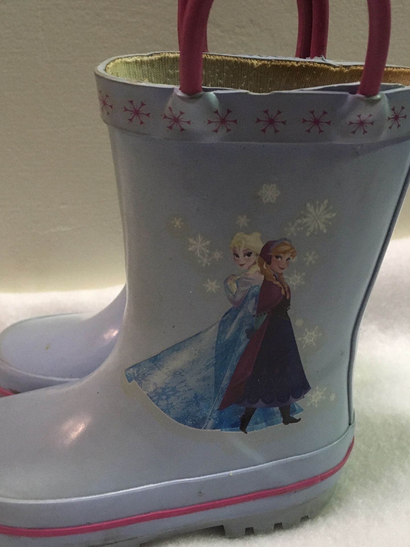 Frozen Anna Elsa And Olaf Toddler Girls Size 5/6 Rain Boots