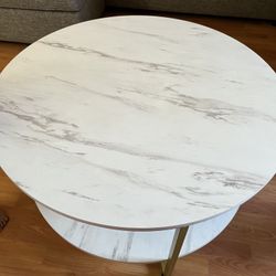 White Marble Coffee Table