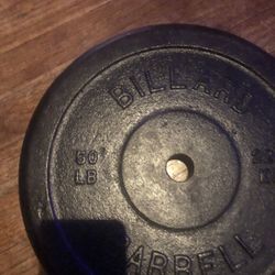 Two 50lb standard plates