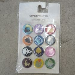 Overwatch 12 Pack Button Set