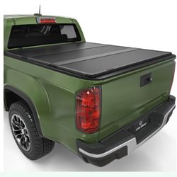 YITAMOTOR FRP Hard Tri-Fold Truck Bed Tonneau Cover Compatible With 2015-2026 Chevy Colorado/GMC Canyon 5.2 Ft Bed