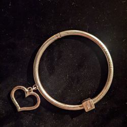 Vintage Sterling Silver Heart Bracelet