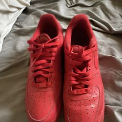 Nike Red Air Force 1’s Men’s Size 11