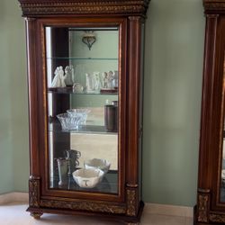 Pair Of French Gilt Wood Display Cabinets