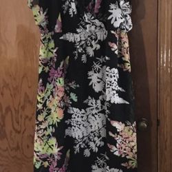 Floral Maxi Dress Wiry Butterfly Sleeves