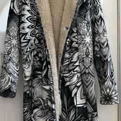 Black and Gray/White Electro Thread cloak/robe