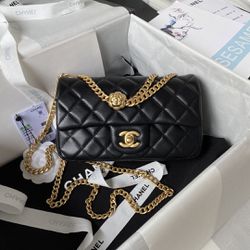 Ch@nel Black Bag With Box New 