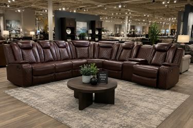 🔥 Brown Power Reclining Sectional – Only $1,699! 🔥