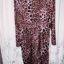 Leopard Print Dress Size 8
