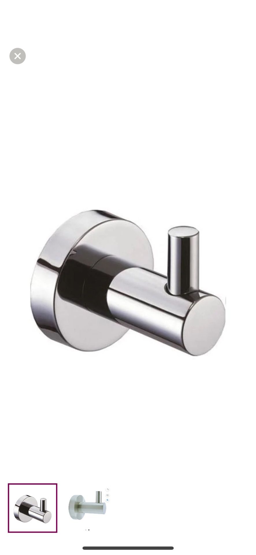 NEW Pamex Towel Hook In Chrome