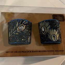 Peacock Votives 