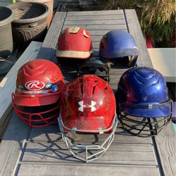 Baseball Helmets And Bats
