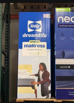 Sealy Dreamlife 14" Soft Hybrid Mattress in Queen Brand New in Box