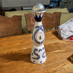 2 Empty Collector Tequila Bottles