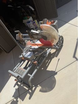12” sliding miter saw rigid with mounting base
