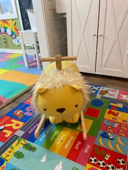 Crate and Barrel Lion Rocking Horse