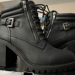 Black Biker Boots
