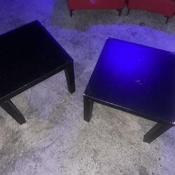 Small Square Lounge Tables – $5 Each (White & Black Available)