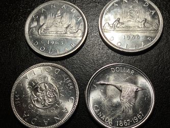 Canada silver dollars-rare