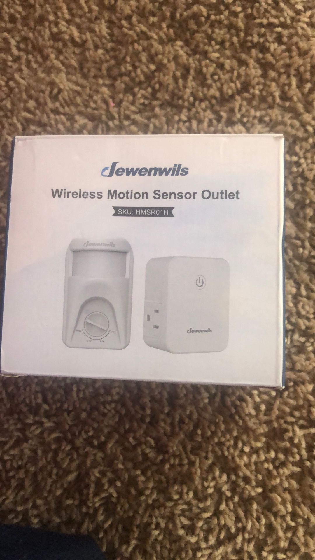 Wireless motion sensor outlet