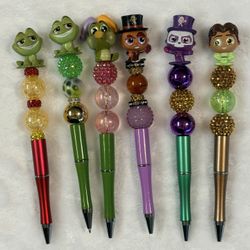 Disney Character Beaded Pens – Cute Handmade Style – $10 Each or Bundle Deal